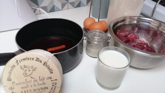 Clafouti prunes camembert