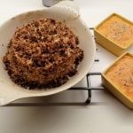 Camembert pané farci à la patate douce