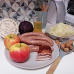 Variation sur le chou, crème de camembert aux pommes