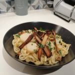 Linguine au persil racine et noix