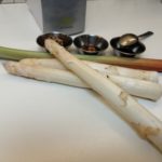 Asperges blanches à la rhubarbe